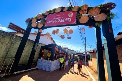 Festival cultural Ora-pro-nóbis, em Sabará -  (crédito: Jair Amaral/EM/D.A Press)