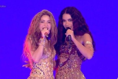 Shakira responde Anitta após show em Copacabana: Eu quero fazer de novo -  (crédito: Tupi)