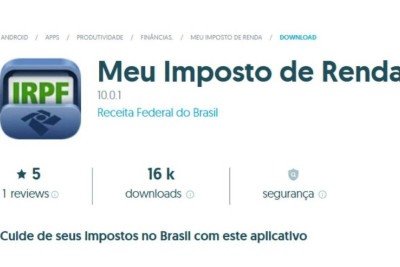 Aplicativo falso do IR 2026, disponível em lojas não oficiais -  (crédito: Redbelt Security/Divulgação)