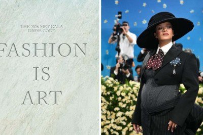 Met Gala 2026 tem como tema 'fashion is art'. Em 2025, Rihanna aproveitou o evento para anunciar nova gravidez -  (crédito: Metropolitan Museum of Art /AFP )
