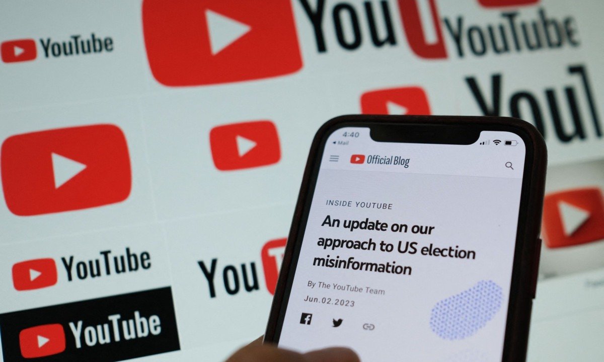 YouTube tem classificação elevada para 16 anos pelo Ministério da Justiça após análise de conteúdo e interatividade - (crédito: AFP)