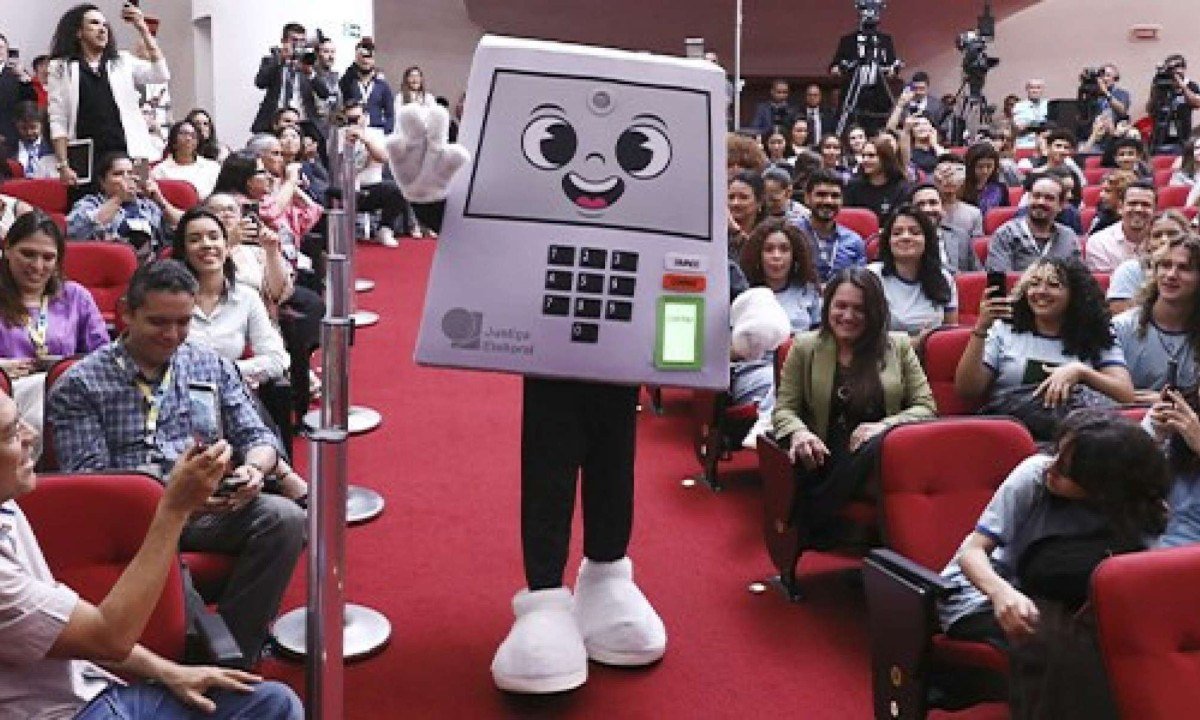 Mascote Pilili não tem gênero definido e tem nome inspirado no som produzido pela urna eletrônica - (crédito: Divulgação/TSE)