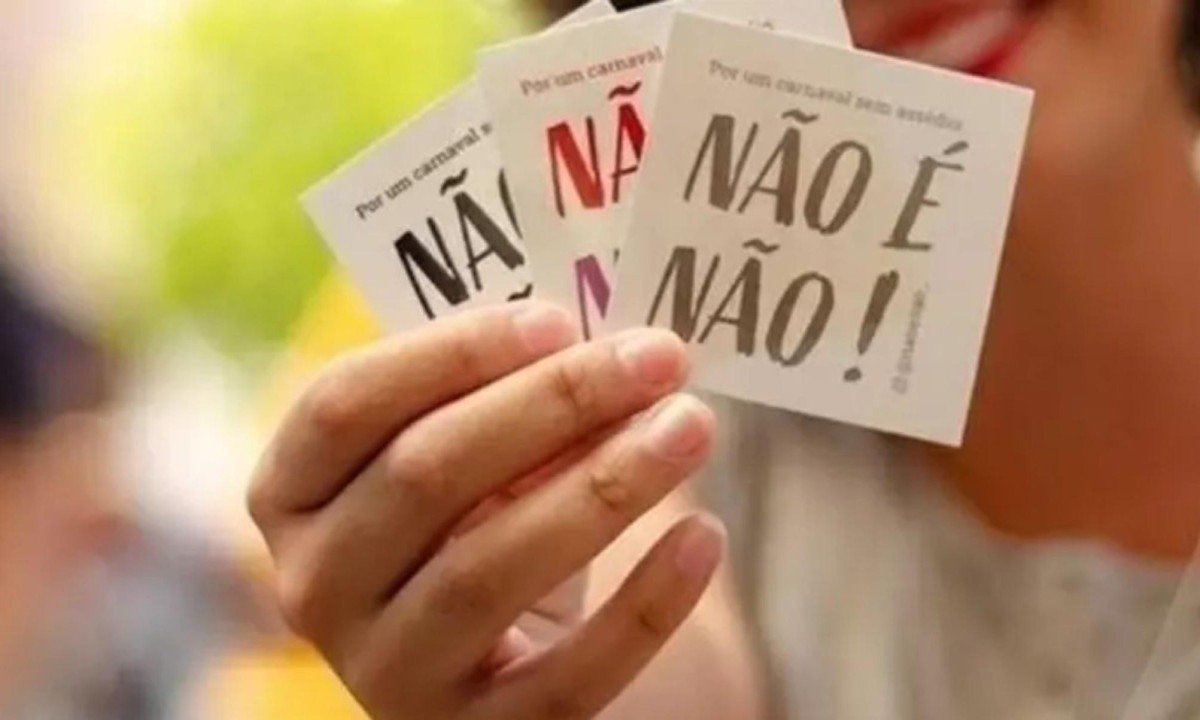Mais da metade das mulheres sofreram assédio ano passado - (crédito: Coletivo 'Não é não'/Divulgação)