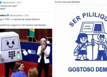 Mascote Pilili virou meme nas redes sociais -  (crédito: Redes sociais)