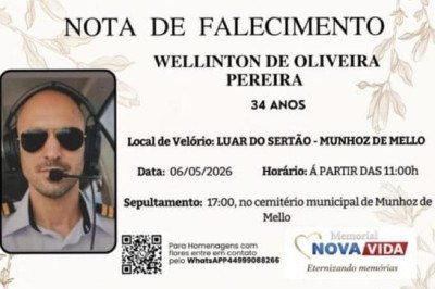 Wellinton de Oliveira Pereira, de 34 anos, morreu no local da queda -  (crédito: Divulga&ccedil;&atilde;o)
