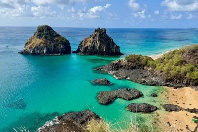 A Praia do Boldr&oacute; &eacute; um dos melhores lugares de Fernando de Noronha para curtir o p&ocirc;r do sol  -  (crédito: Bruno Lima - MTUR)