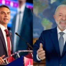 Pesquisa Meio/Ideia: 2º turno tem Flávio com 45,3% e Lula com 44,7% - Leandro Lozada/AFP – 28/3/26 e Ricardo Stuckert/Presidência da República