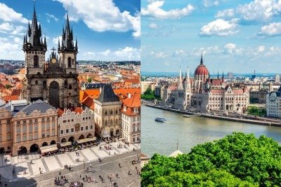 Praga e Budapeste: duas das capitais do Leste Europeu que combinam beleza arquitet&ocirc;nica e custos acess&iacute;veis para o turista. -  (crédito: adisa de Getty Images Pro / Vladislav Zolotov de Getty Images Pro)