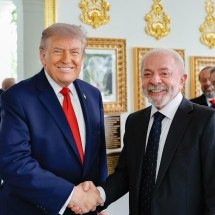 Lula: 'Trump rindo é melhor do que com cara feia. Eu disse para ele rir' - Ricardo Stuckert / PR