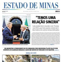 Confira a capa do Estado de Minas do dia 08/05/2026 - capa do Estado de Minas