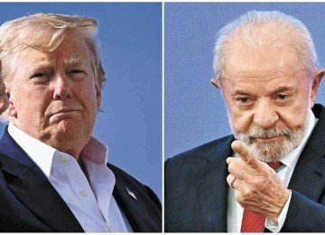 Donald Trum e Lula mantiveram encontro proveitoso ontem -  (crédito: Evaristo Sa e Brendan Smialowski/AFP)
