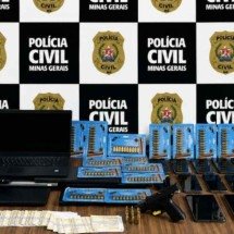 MG: operação policial contra agiotagem prende uma mulher - PCMG/Divulgação