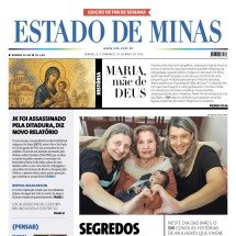 Confira a capa do Estado de Minas do dia 09/05/2026 - Capa do Estado de Minas