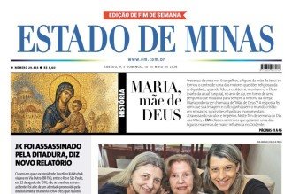 Confira a capa do Estado de Minas do dia 09/05/2026