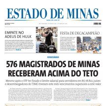 Confira a capa do Estado de Minas do dia 11/05/2026 - Capa do Estado de Minas 