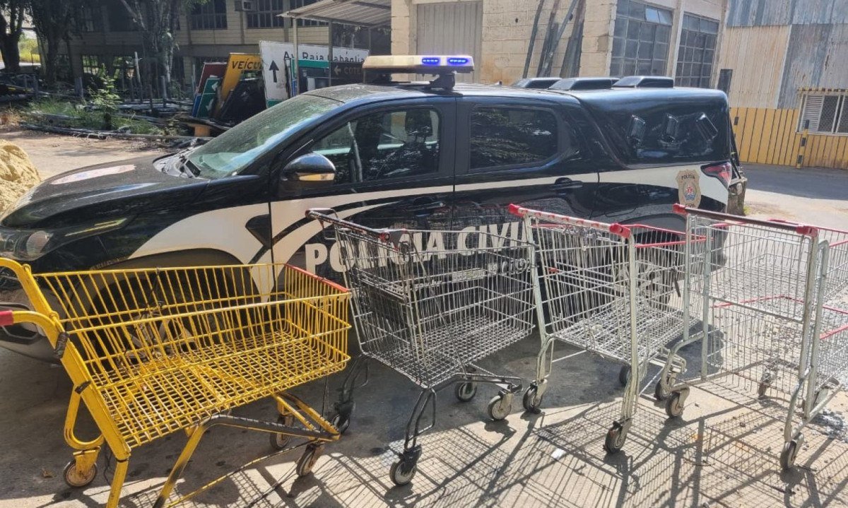 At&eacute; o momento, 18 unidades j&aacute; foram devolvidas a um dos supermercados v&iacute;timas, enquanto os demais carrinhos passam por identifica&ccedil;&atilde;o para posterior restitui&ccedil;&atilde;o aos propriet&aacute;rios