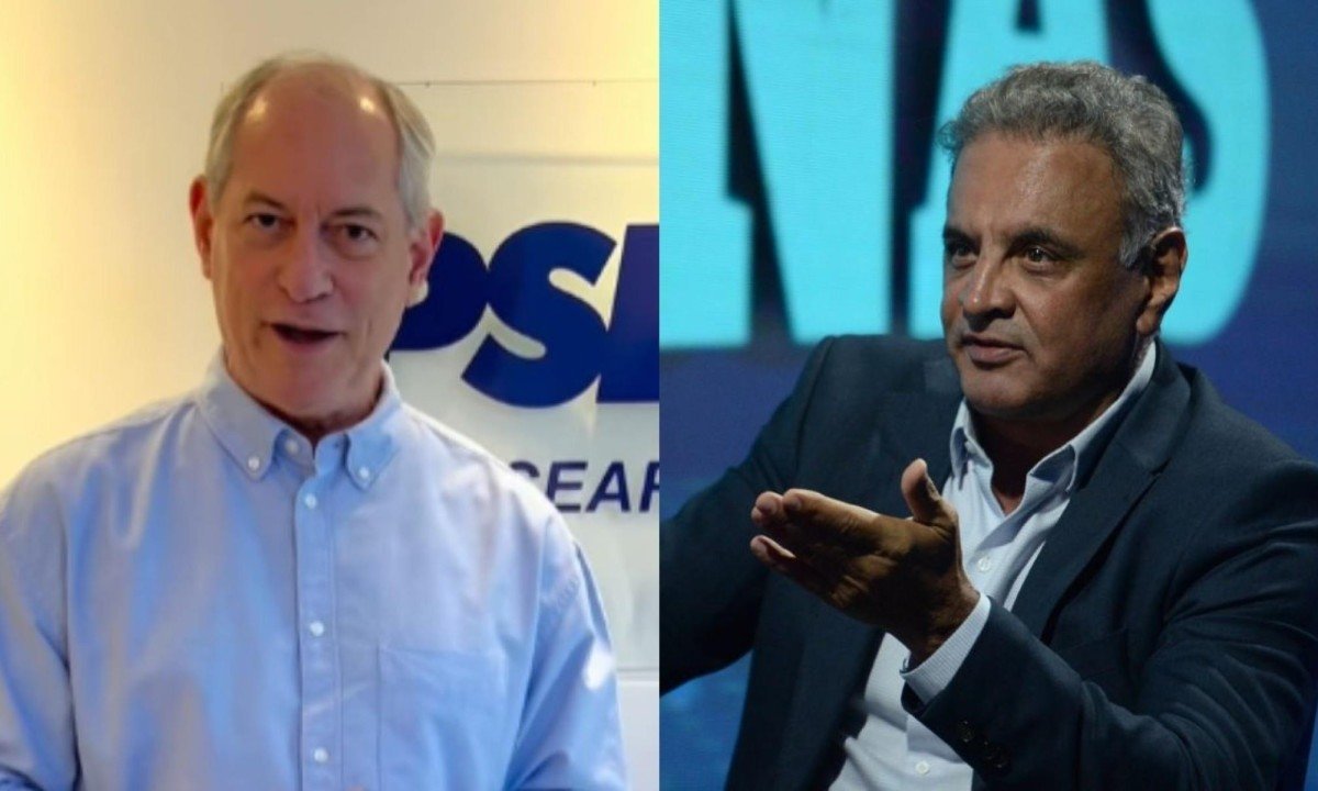 Aécio tinha convidado Ciro Gomes a disputar pela Presidência pela quinta vez - (crédito: Reprodução/Instagram e Túlio Santos/EM/D.A.Press)