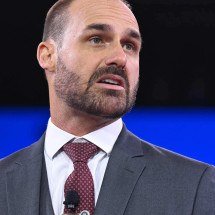 PGR pede ao Supremo condenação de Eduardo Bolsonaro por coação - SAUL LOEB / AFP