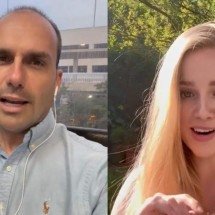 Eduardo Bolsonaro defende ativista que diz ser perseguida por ser branca - X/Reprodução