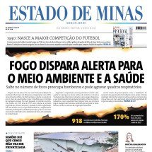 CONFIRA A CAPA DO ESTADO DE MINAS DO DIA 12/05/2026 - CAPA DO ESTADO DE MINAS
