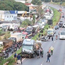 Anel Rodoviário: vias são totalmente liberadas após batida com 14 veículos -   Marcos Vieira/EM/D.A Press