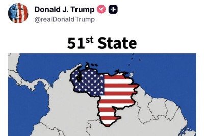 Governo Trump capturou o presidente da Venezuela, Nicol&aacute;s Maduro, no &uacute;ltimo m&ecirc;s de janeiro, em uma opera&ccedil;&atilde;o militar -  (crédito: Reprodu&ccedil;&atilde;o)