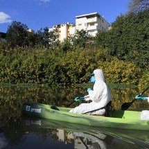 MG: expedição navega em afluente tóxico e denuncia Rio Pará poluído - Tanto Expresso/CBH do Rio Par&aacute;