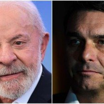 Apostas para Flávio vencer Lula despencam após áudio vazado com Vorcaro - Leandro Couri/EM/D.A Press e Daniel Ramalho/AFP