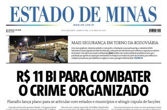 Confira a capa do Estado de Minas do dia 13/05/2026