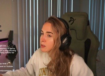 EmilyCC faz transmissões ao vivo por quase 5 anos -  (crédito: Twitch)