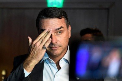 Flávio Bolsonaro -  (crédito: Daniel RAMALHO / AFP)
