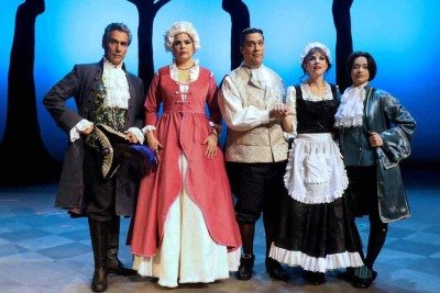 Os solistas da ópera 'As bodas de Fígaro', que será executada pela Orquestra Sinfônica e o Coral Lírico de Minas Gerais, sob regência de André Brant -  (crédito: Paulo Lacerda/Divulgação)