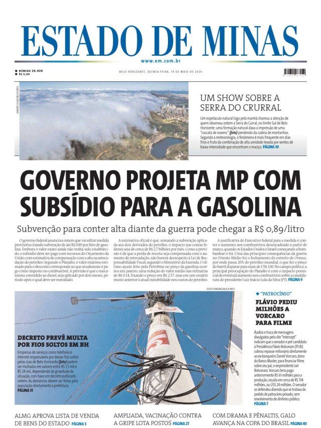 - (crédito: CAPA DO ESTADO )