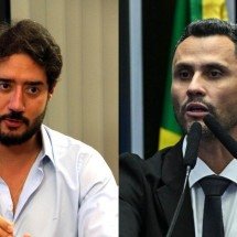 Pré-candidatos ao governo de MG, Cleitinho e Gabriel Azevedo trocam afagos - Jair Amaral/EM/D.A Press e Jefferson Rudy/Agência Senado
