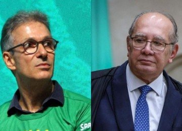 Romeu Zema e Gilmar Mendes protagonizaram embate público -  (crédito: Jair Amaral/EM/D.A Press e Sergio Lima / AFP)