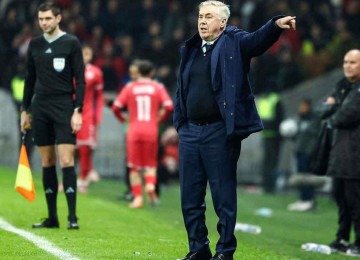 Carlo Ancelotti terá mais um ciclo de trabalho até a Copa do Mundo de 2020 -  (crédito: Sameer Al-DOUMY / AFP – 18/11/25)