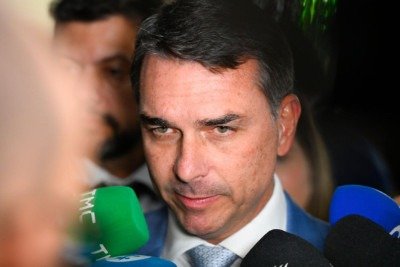 Aliados afirmam que reuni&atilde;o de Fl&aacute;vio Bolsonaro (PL) com presidente dos EUA n&atilde;o foi divulgada para evitar cancelamentos de &uacute;ltima hora -  (crédito: Foto: Andressa Anholete/Ag&ecirc;ncia Senado)