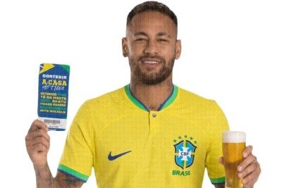Neymar Jr. participa da campanha de divulga&ccedil;&atilde;o da A Casa do Hexa, evento em Belo Horizonte que celebra a Copa do Mundo com cortesia e shows -  (crédito: Divulga&ccedil;&atilde;o)