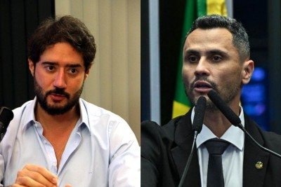 Gabriel Azevedo e Cleitinho são dois nomes na disputa pelo Palácio Tiradentes -  (crédito: Jair Amaral/EM/D.A Press e Jefferson Rudy/Agência Senado)