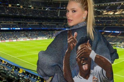 Virginia postou foto com jaqueta estampada com o rosto de Vini Jr. um dia antes de anunciar término -  (crédito: Redes sociais)