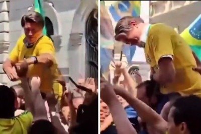 Cena de filme de Bolsonaro vira meme nas redes sociais -  (crédito: Reprodução)