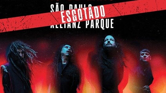 Com ingressos esgotados no Allianz Parque, a banda Korn retorna a S&atilde;o Paulo em 2026 para &uacute;nica apresenta&ccedil;&atilde;o, conforme anunciado. -  (crédito: Divulga&ccedil;&atilde;o)