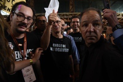 Zema durante encontro estadual do Novo em Belo Horizonte -  (crédito: Gladyston Rodrigues/ EM/D.A.Press)