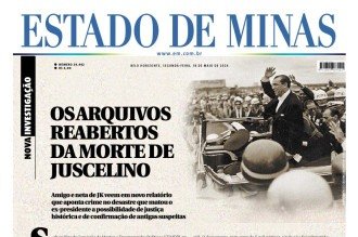 Confira a capa do Estado de Minas do dia 18/05/2026
