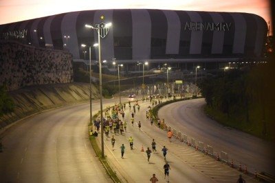 Maratona oficial de BH perto do trecho a Arena MRV -  (crédito: Gladyston Rodrigues/EM/D.A.Press)