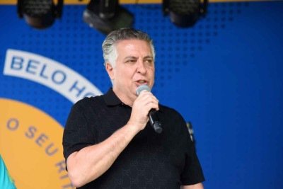 Coordenador do Uni&atilde;o Brasil-PP, o prefeito &Aacute;lvaro Dami&atilde;o reprova a gest&atilde;o Zema -  (crédito: ALEXANDRE GUZANSHE/EM/D.A PRESS)
