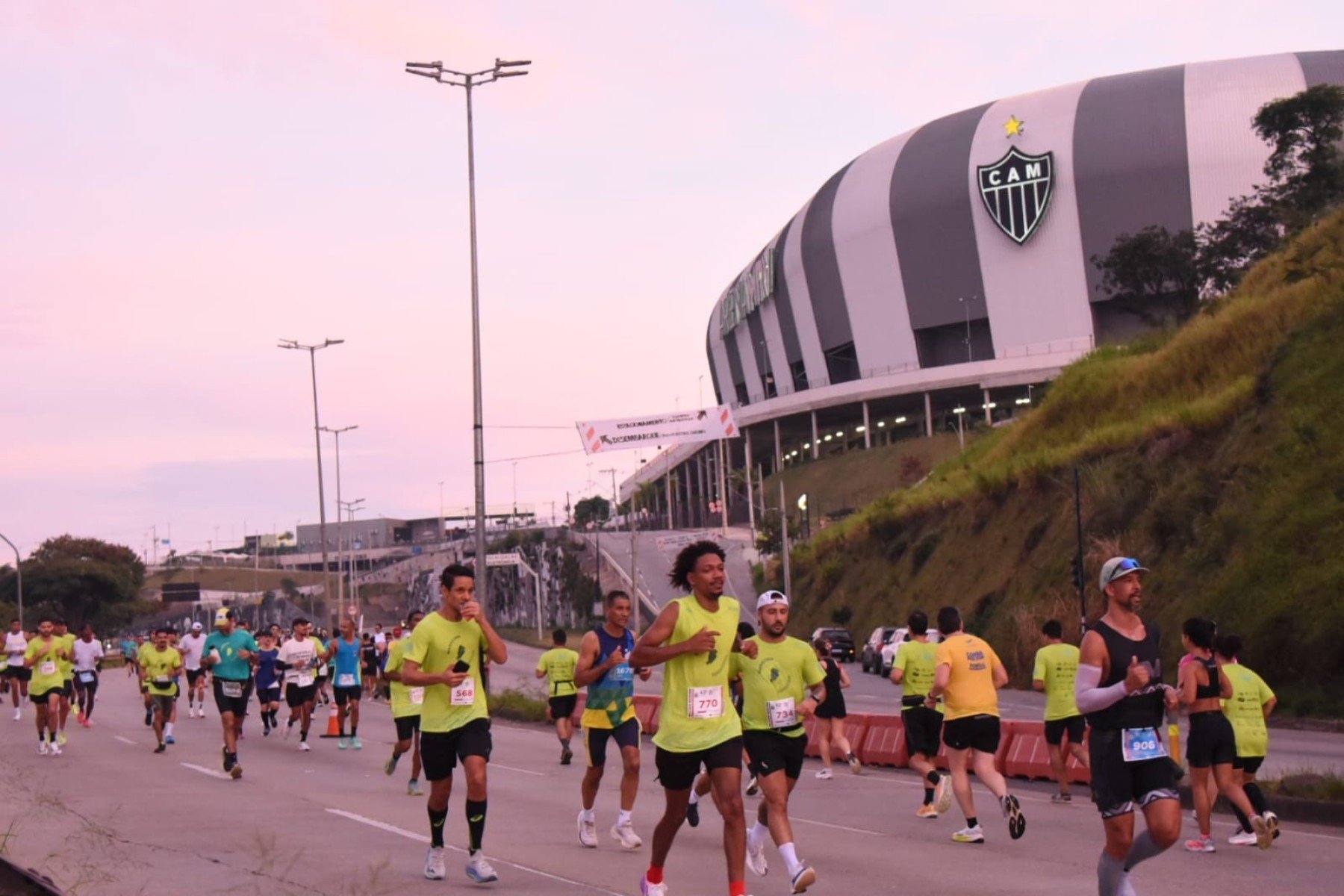 Corredores passaram pela Arena MRV-Gladyston Rodrigues/EM/D.A.Press