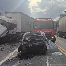 Mulher morre em acidente entre carro e caminhão na BR-393, no Rio - Tupi