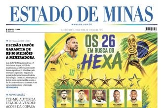 CONFIRA A CAPA DO ESTADO DE MINAS DO DIA 19/05/2026