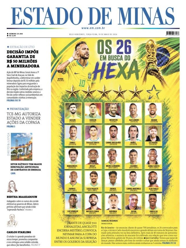 - (crédito: CAPA DO ESTADO DE MINAS )